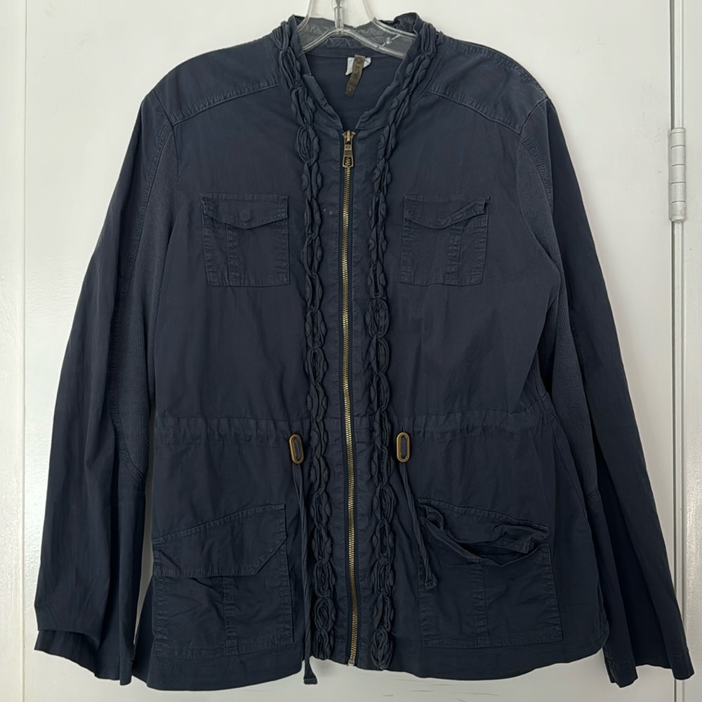 XCVI Navy lightweight jacket size Large